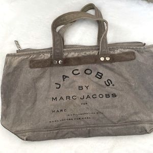 Jacobs by Marc Jacobs gray zippered tote bag